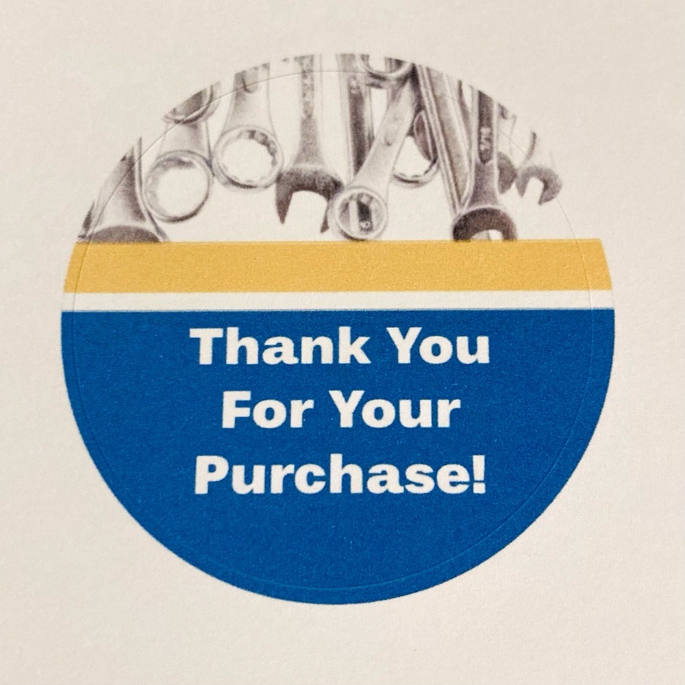 48 Thank You For YourPurchase 2in Matte Stickers — Tool Design